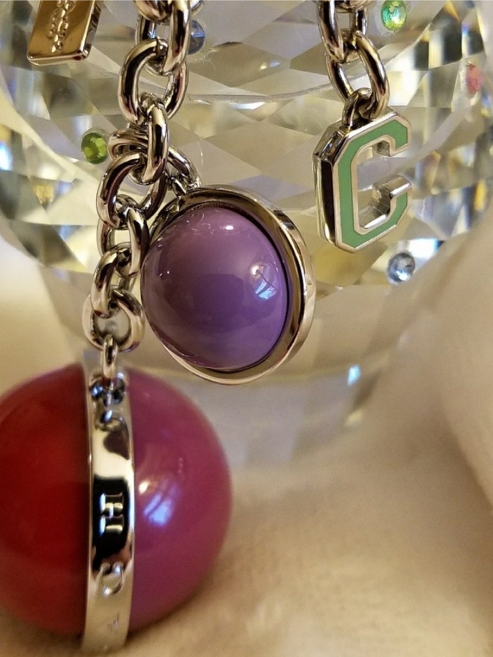 Coach NASA Orbit Keychain, also known as the Orb Mix Bag Charm NWT - Picture 5 of 10